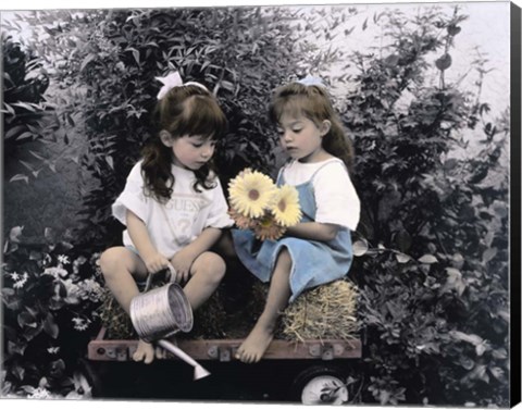 Framed Garden Girls Print