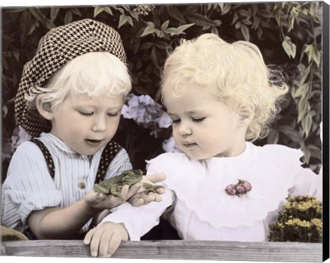 Framed He Won'T Bite Print