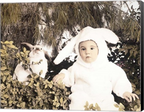 Framed Bunnies Print