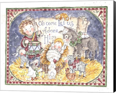 Framed Let us Adore Him Print