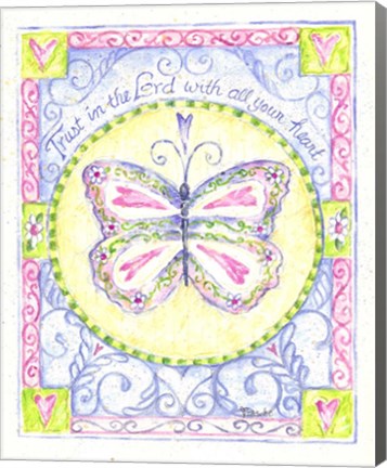 Framed Trust in the Lord with All Your Heart Print