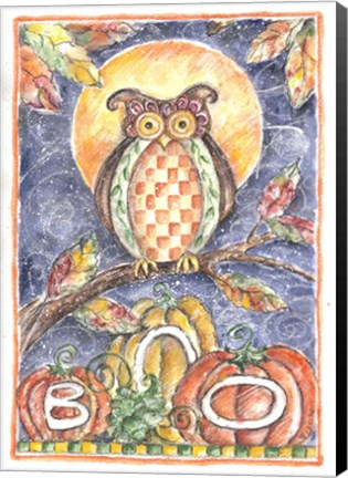 Framed Boo Owl Print