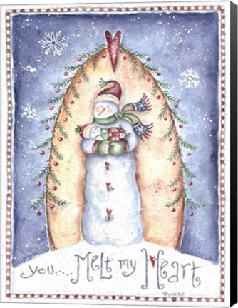 Framed You Melt My Heart Print