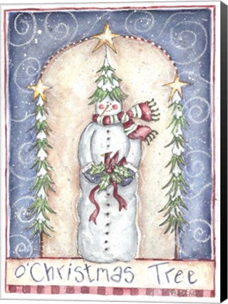 Framed O Christmas Tree Print