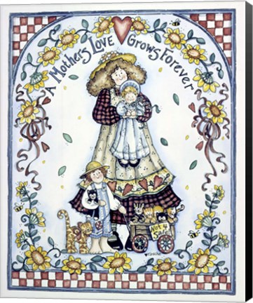 Framed Mothers Love Grows Forever Print