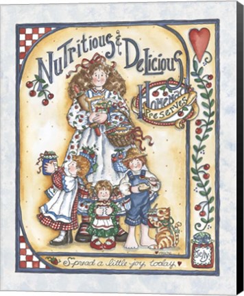 Framed Nutritious &amp; Delicious Print