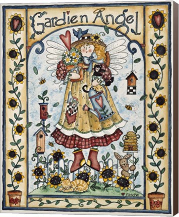 Framed Gardien Angel Print