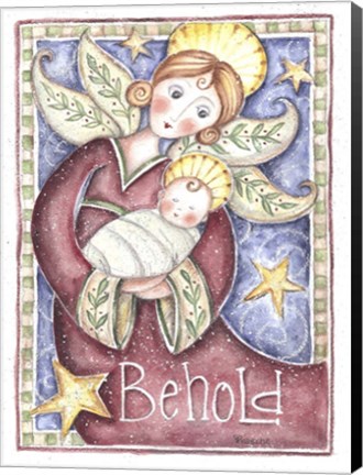 Framed Behold Angel Print