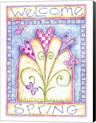 Framed Welcome Spring Print
