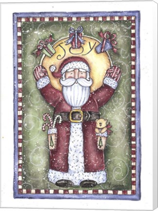Framed Joy Santa Print