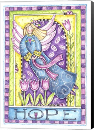 Framed Breast Cancer Awareness: Hope Angel Print