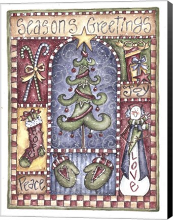 Framed Seasons Greetings Print