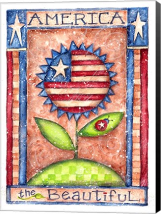 Framed America The Beautiful Print