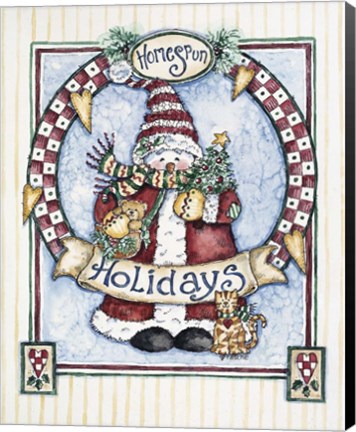 Framed Homespun Holidays Print