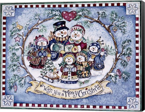 Framed We Wish You A Merry Christmas Print