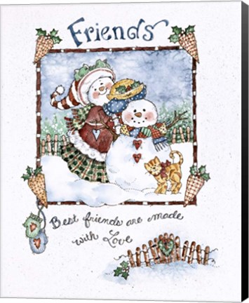 Framed Friends Print