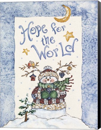 Framed Hope For The World Print