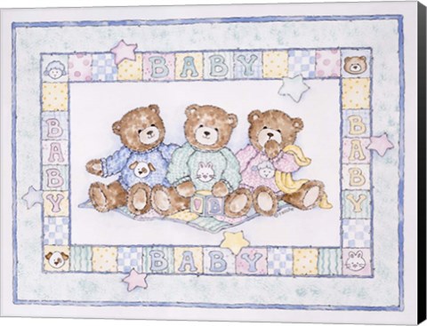 Framed Baby Bears Print
