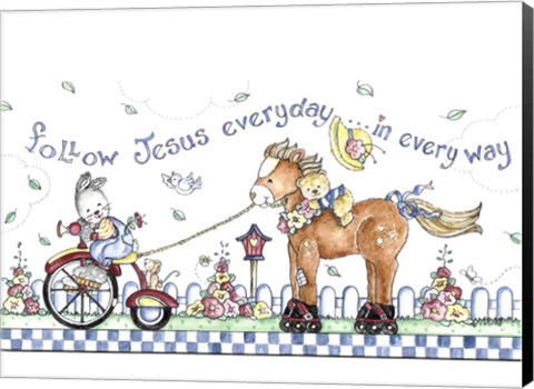 Framed Follow Jesus Every Day Print