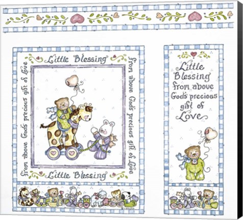 Framed Little Blessing 1 Print