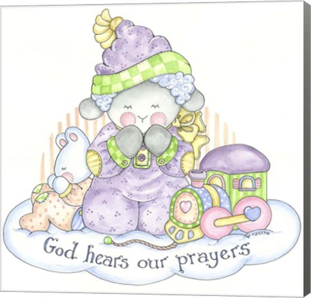 Framed God Hears Our Prayers 2 Print