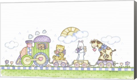 Framed Train Up A Child 2 Print