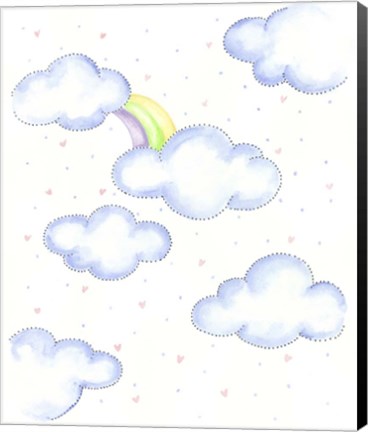 Framed Blue Clouds Print