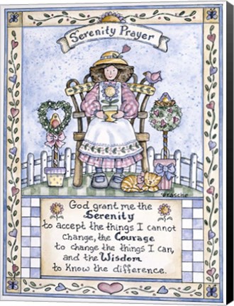 Framed Serenity Prayer Print