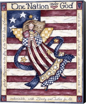 Framed One Nation Under God Print