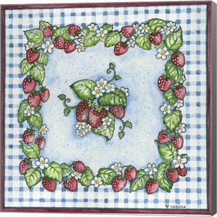 Framed Strawberries Print