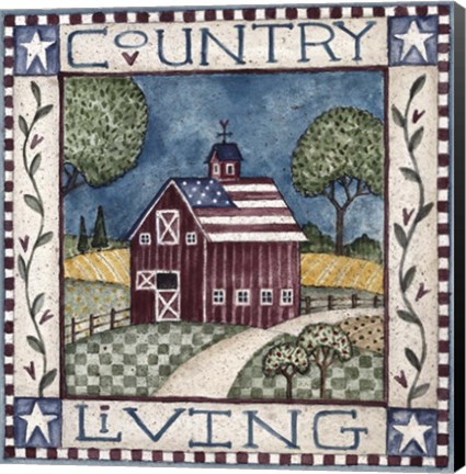 Framed Country Living Print