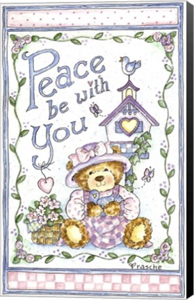 Framed Peace Be With You Print
