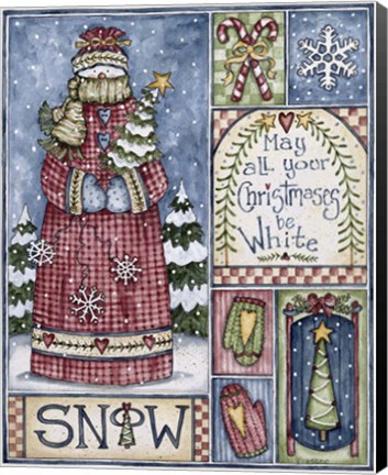 Framed White Christmas Print