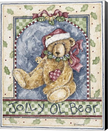 Framed Jolly O'L Bear Print