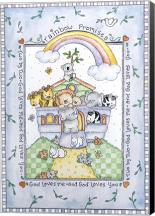 Framed Rainbow Promises Print