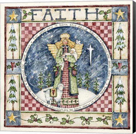 Framed Christmas Faith Print