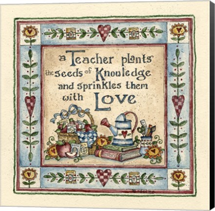 Framed Seeds Of Knowledge Print