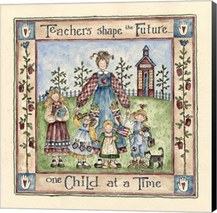 Framed Teachers Shape The Future Print