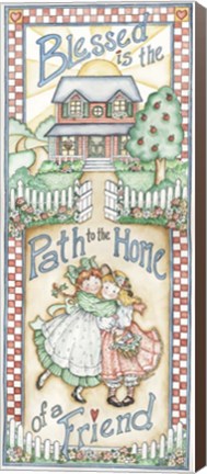 Framed Blessed Is The Path Print