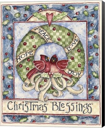 Framed Christmas Blessing 2 Print