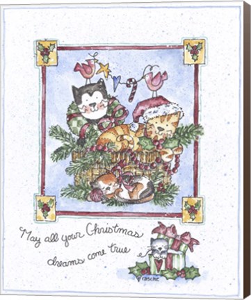 Framed May All Your Christmas Dreams Come True Print