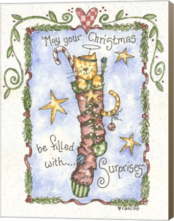 Framed May Your Christmas Be Filled With Surprises Print