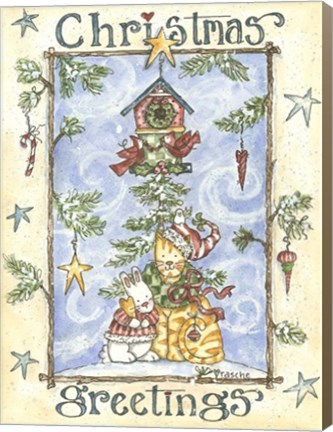 Framed Christmas Greetings Print