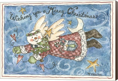 Framed Wishing You A Merry Christmas Print