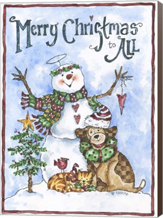 Framed Merry Christmas To All 2 Print