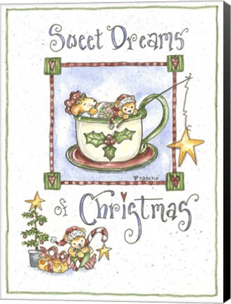 Framed Sweet Dreams Of Christmas Print