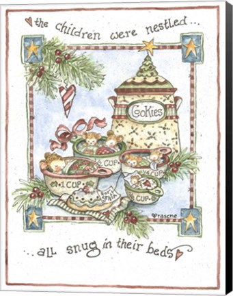 Framed Children Were Nestled... Print