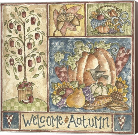 Framed Welcome Autumn Print