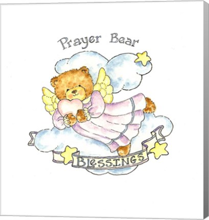 Framed Prayer Bear Print