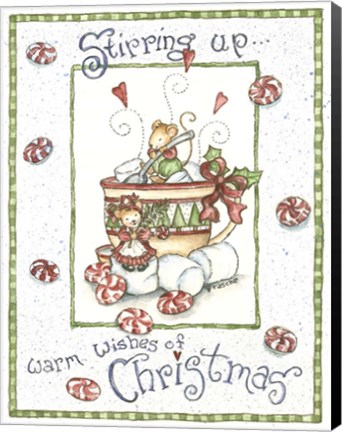 Framed Warm Wishes Of Christmas Print